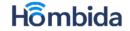 Hombida smart home solutions logo in navy and blue